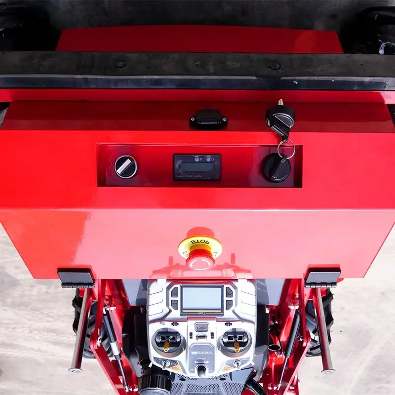 中国製カスタマイズリモートコントロールロボット芝刈り機新型ワイヤレス電動スタートリモートコントロール芝刈り機芝生トリミングロボ