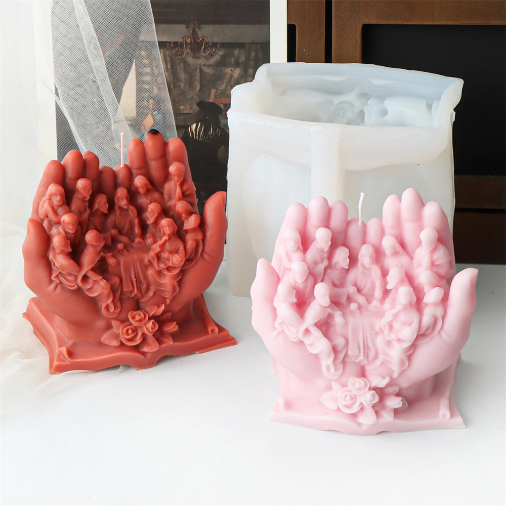 

Nativity Scene Jesus in Hand Resin Mold - Resin Casting Silicone Molds for Home Decor