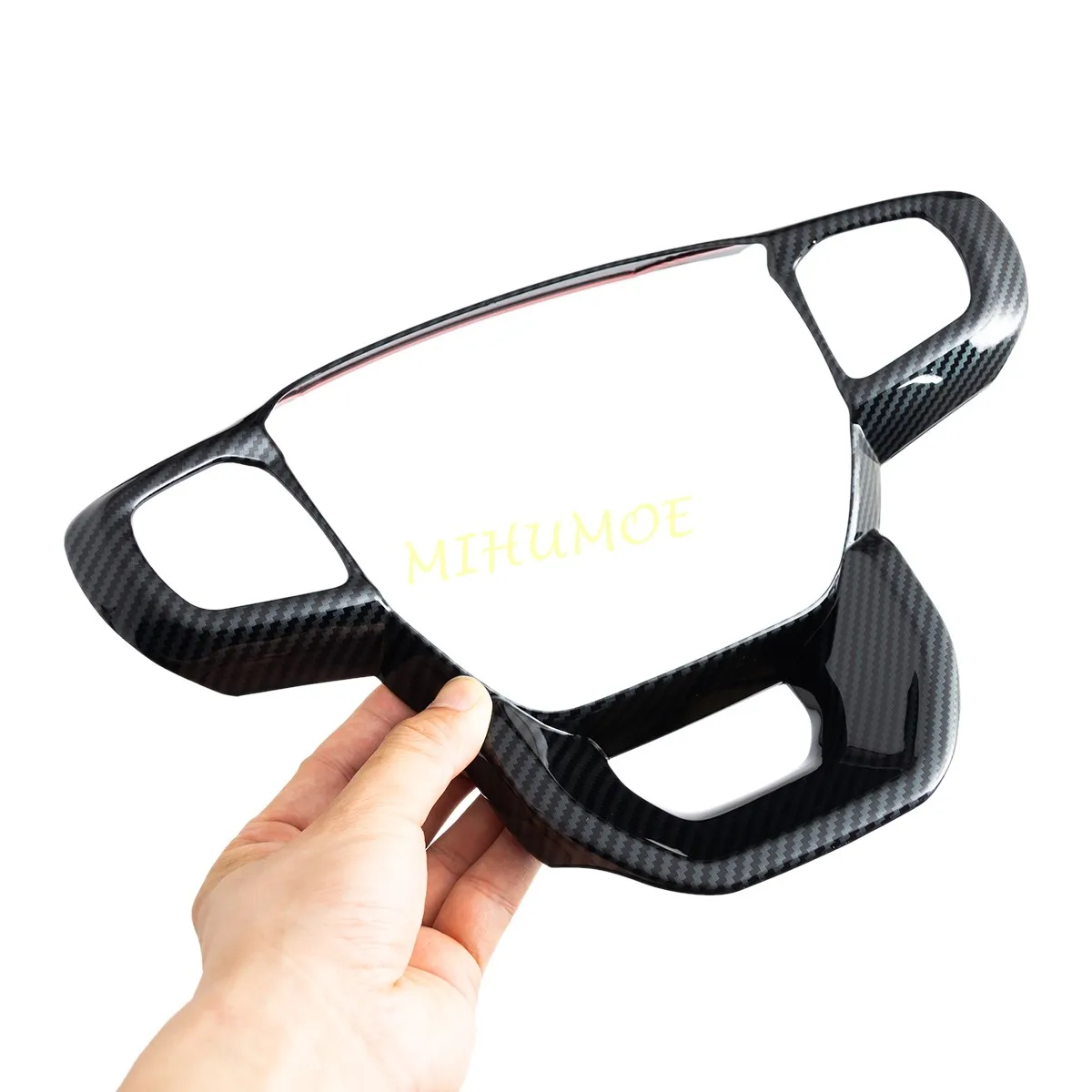 

Carbon Fiber Car Interior Steering Wheel Switch Cover Trims Stylish For Ford Ranger Everest 2023 2024 2025