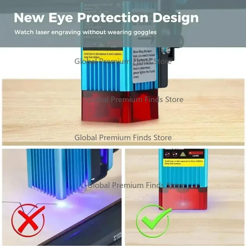 High Precision TTS C-O₂ Cutter Machine - 10W 450nm 300×300mm with WiFi & Offline Control