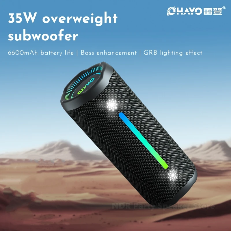 OHAYO X10MAX Wireless Bluetooth Speakers 35W Large Volume Overweight Subwoofer Home Outdoor Portable Car Stereo Surround Sound