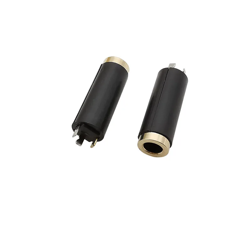 Conector de Audio de 3,5mm para auriculares, Conector de soldadura de 3 polos estéreo, adaptador TRS hembra de 3 pines, AUX