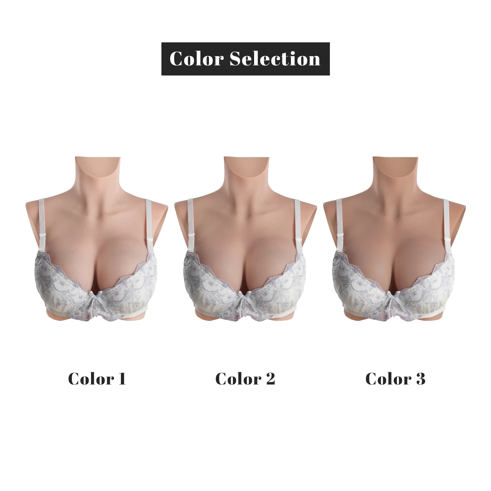 CYOMI 8TH No Oil Realistic Fake Boobs Silicone Breasts Forms Artificial Fake Chest for Crossdresser Transgender Sissy Drag Queen