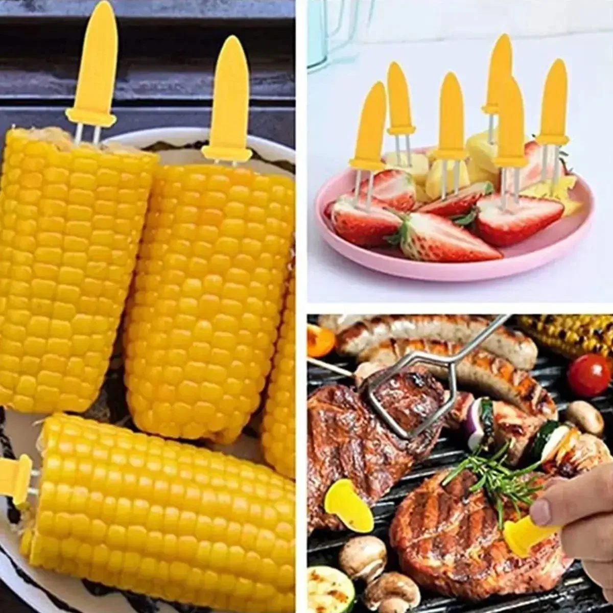 

5/10 шт., держатели для кукурузы, из нержавеющей стали