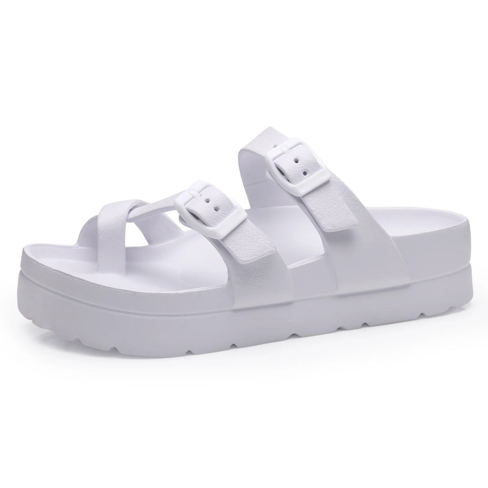 Comwarm Orthopädische Damen-Sandalen mit Verstellbarer Schnalle Rutschfeste Modische Slides Weiche Sohle Strandpantoffeln mit Gewölbeunterstützung – Detail 17