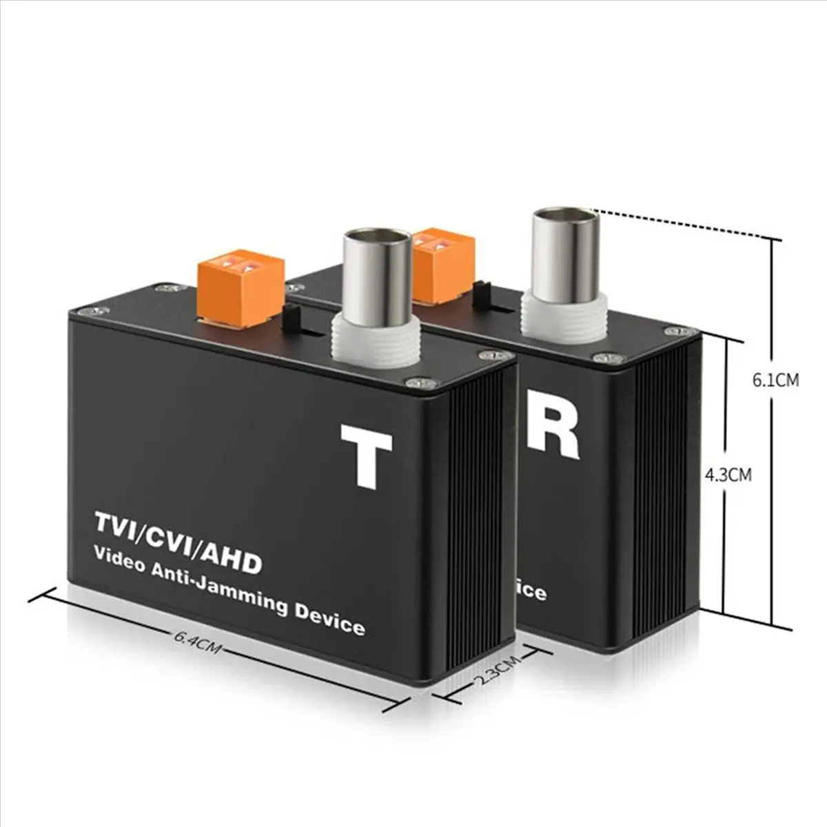 

2X 1-канальный активный видеопередатчик витой пары для камер видеонаблюдения UTP дальнего действия AHD TVI CVI CVBS 5MP