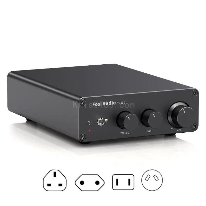 

2 Channel Sound Power Amplifier Stereo Receiver Amplifier Mini Class D Amp TB10D TPA3255 Bass Treble Control