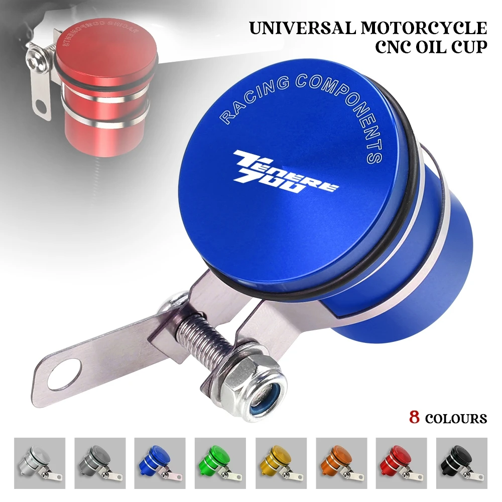 

Universal Motorcycle Accessories Front Brake Fluid Bottle Master Cylinder Oil Reservoir Cup For Yamaha TENERE700 Tenere 700 1200