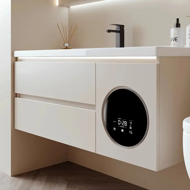 

New washing and drying integrated intelligence, bathroom cabinet, small washing machine, hand washing and face washing
