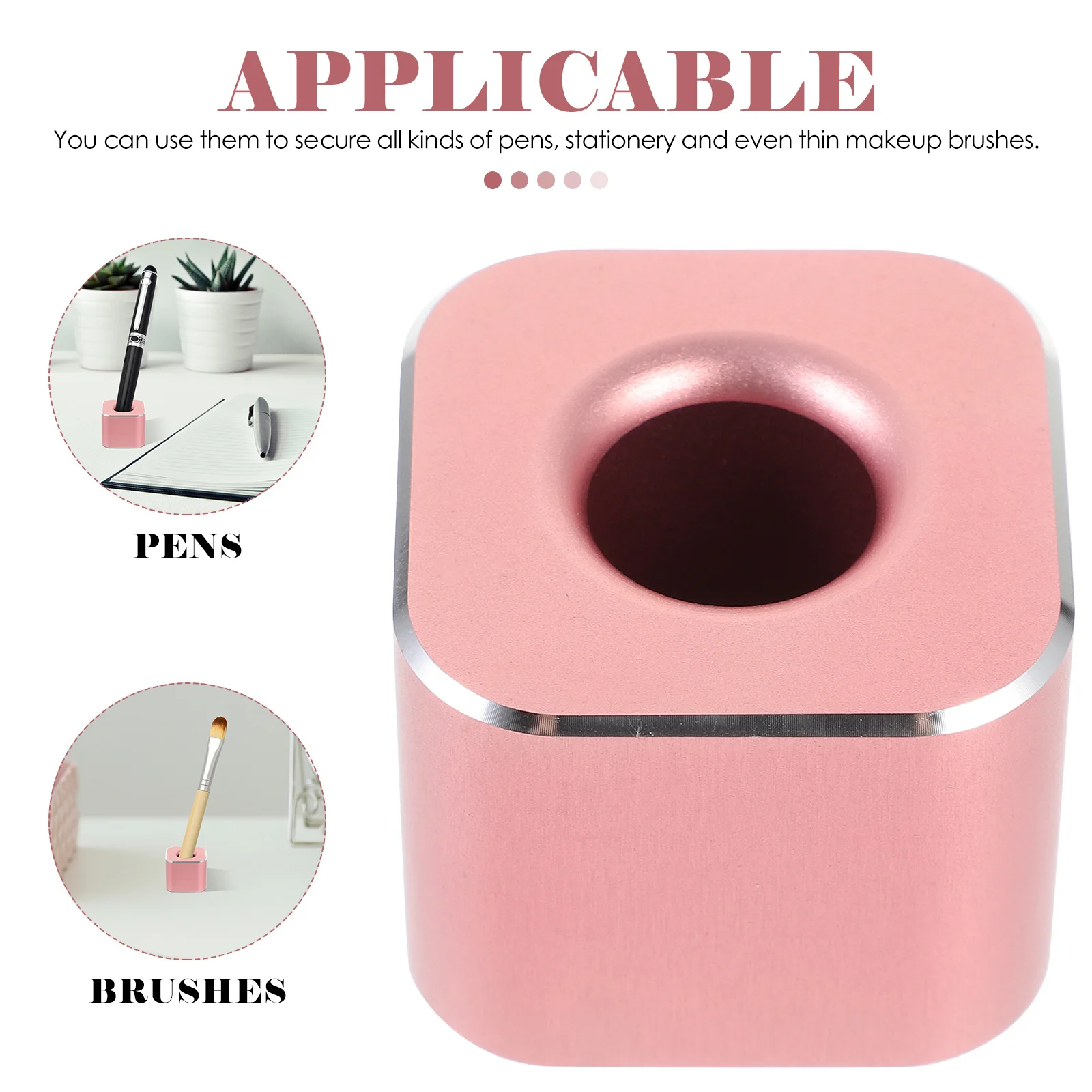 رف تخزين القلم من سبائك الألومنيوم بفتحة واحدة وصناعة متقنة هدية عملية لطلاب المكتب المنزلي وأعياد الميلاد وعيد الميلاد #5