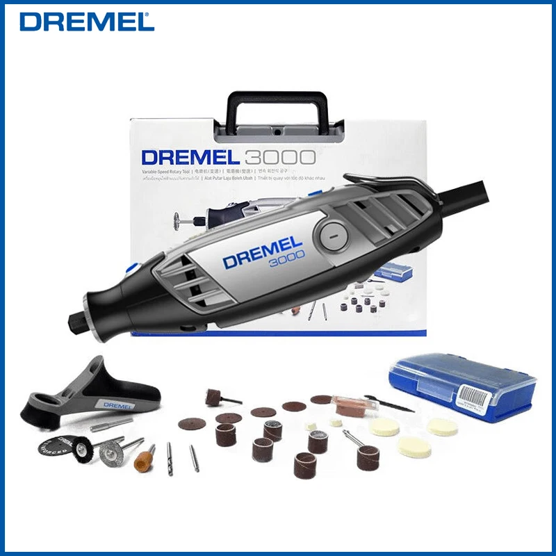 Dremel 3000 1/26 Rotary Tool Kit 120W 220V Electric Grinder Machine 6 Gears Variable Speed For Cutting Wooding Carving Polishing