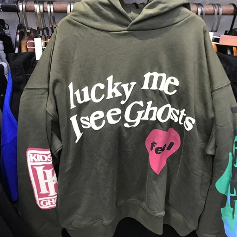 

22SS CPFM Kanye See Ghosts Foam Print High Street Loose Hoodie Tide Brand Men Women 1:1 Hip-hop Head Pullover