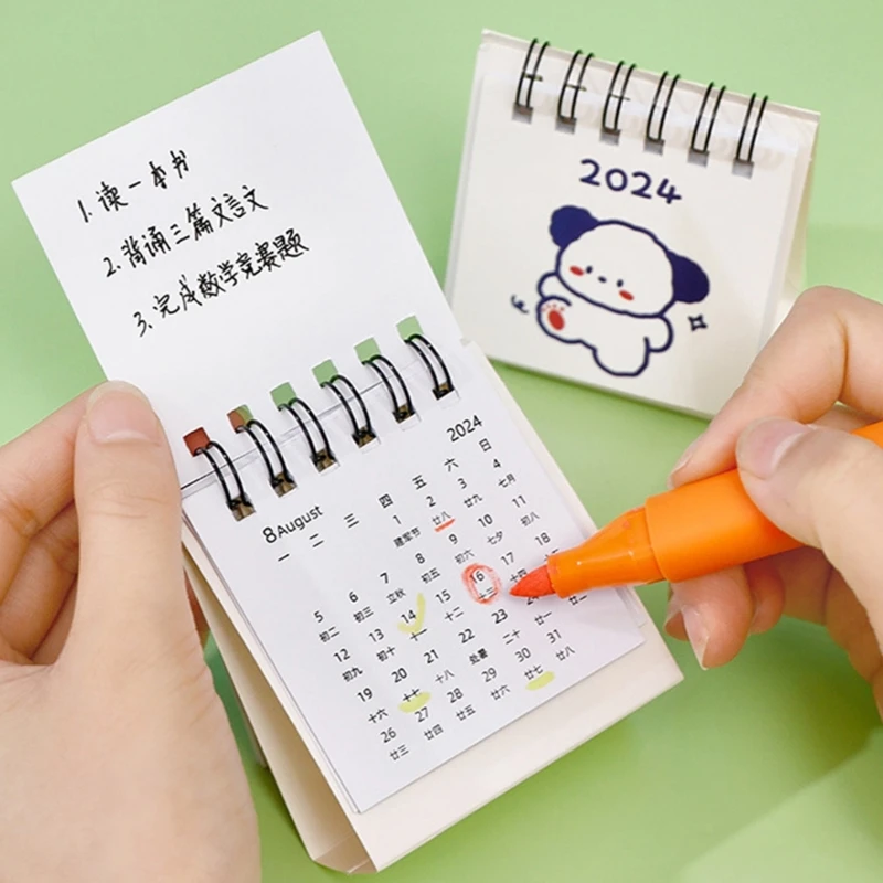 Lịch để bàn nhỏ 2024 Công cụ lập kế hoạch lịch hàng tháng từ tháng 8 năm 2023 đến tháng 12 năm 2024 Lịch để bàn thường trực cho