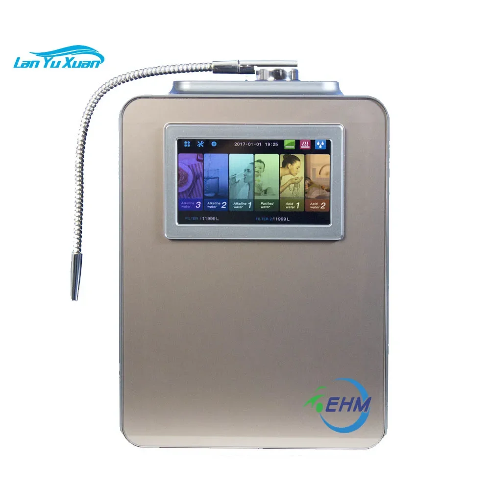 High-end house-hold alkaline hydrogen water ionizers pH range 2.8-11.2  for cooking drinking cleaning purifier ionizer machine