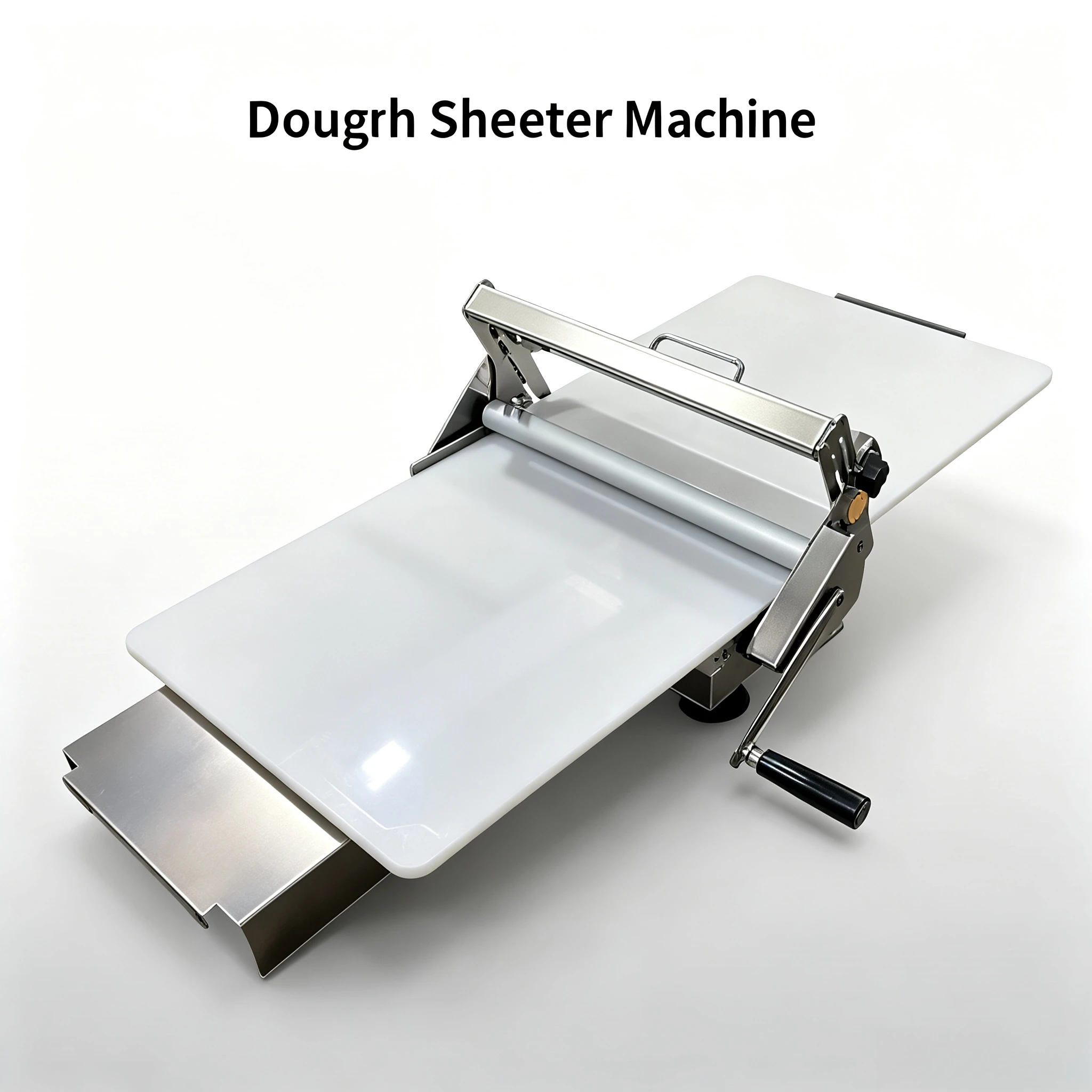 Desktop Foldable Manual Dough Shaping Machine, Hand Crank Pastry Forming Machine for Horn Bread, Egg Tart Skin Wrapping Molding