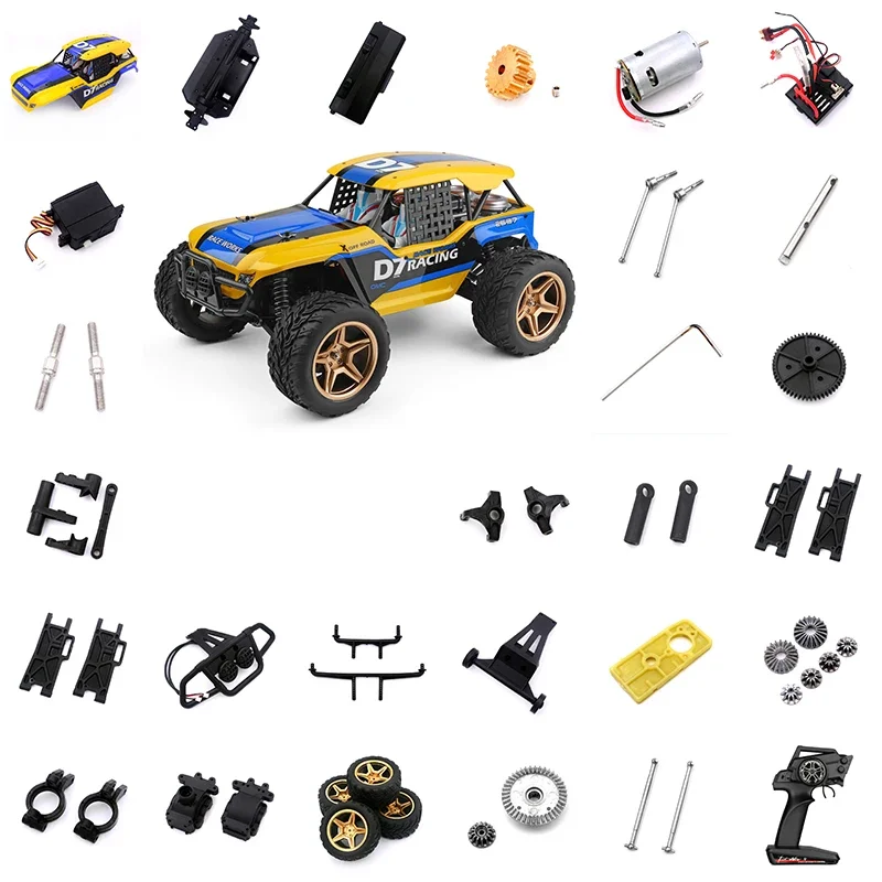 WLtoys 12402-A 12402a RC Car Spare Parts Shell Tires Servo Motor Gear Remote Controller Receiver Drive Shaft Swing Arm Etc