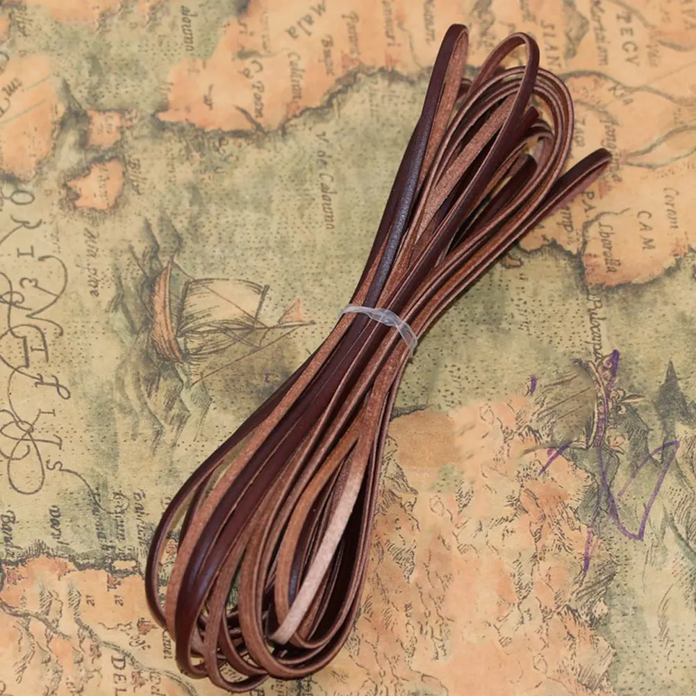 

Cowhide Rope for DIY Bracelets Jewelry Making Braided Ropes Stringing Crafts Beading Accessories Durable Wear-Resistant