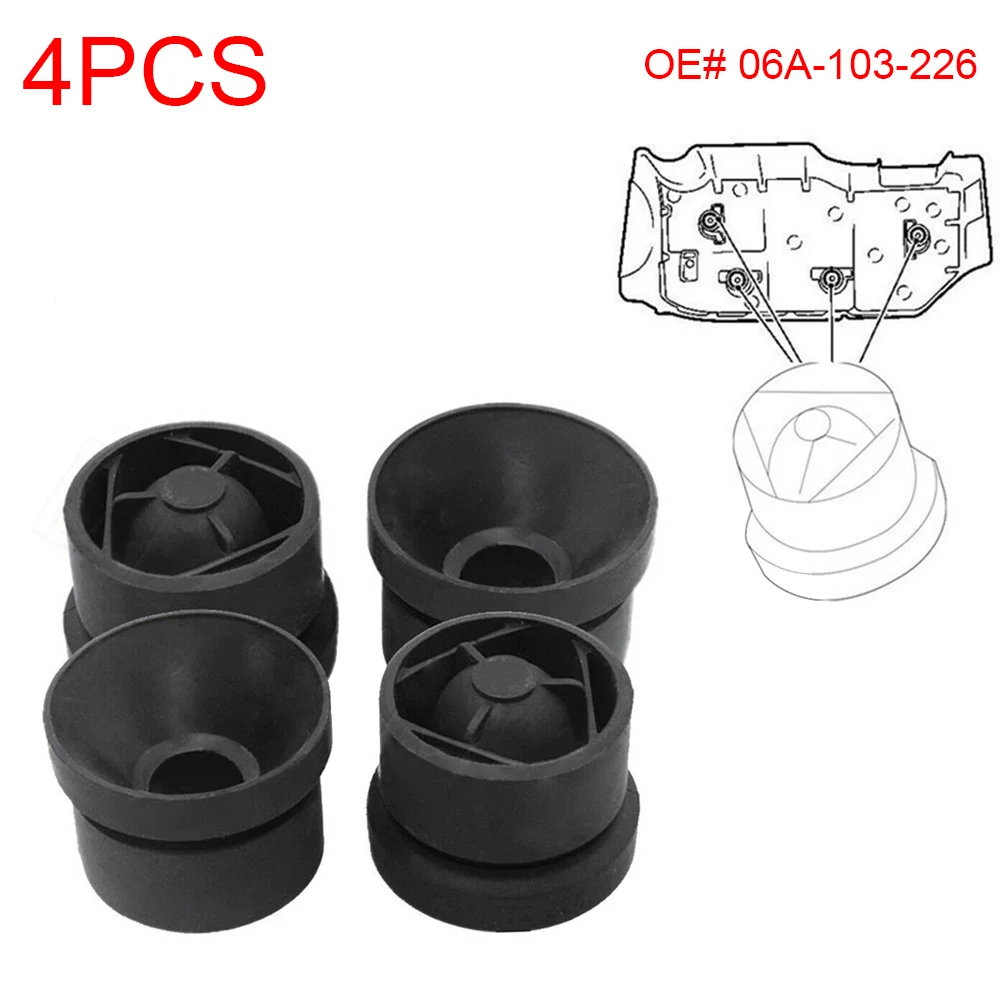 4pcs 06A103226 Rubber Engine Cover Grommet Engine Upper Cover for VW /Golf Mk5 /Polo /Passat B6 /Touareg 1G Beetle