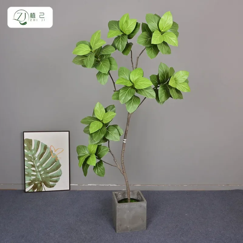 Large Artificial Alpine Fir Tree Simulation Green Plant Floor Potted Landscape Decoration for Office Home Photo Background
