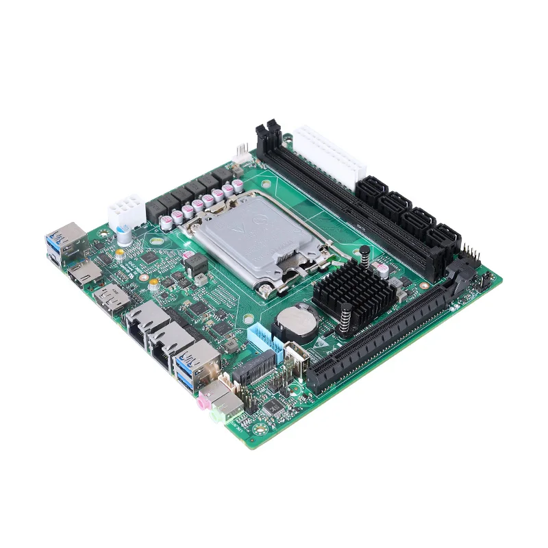 NAS motherboard 8*SATA3.0 support intel 12th/13th CPU LGA1700 chipset H670 HDMI+DP display NAS motherboard