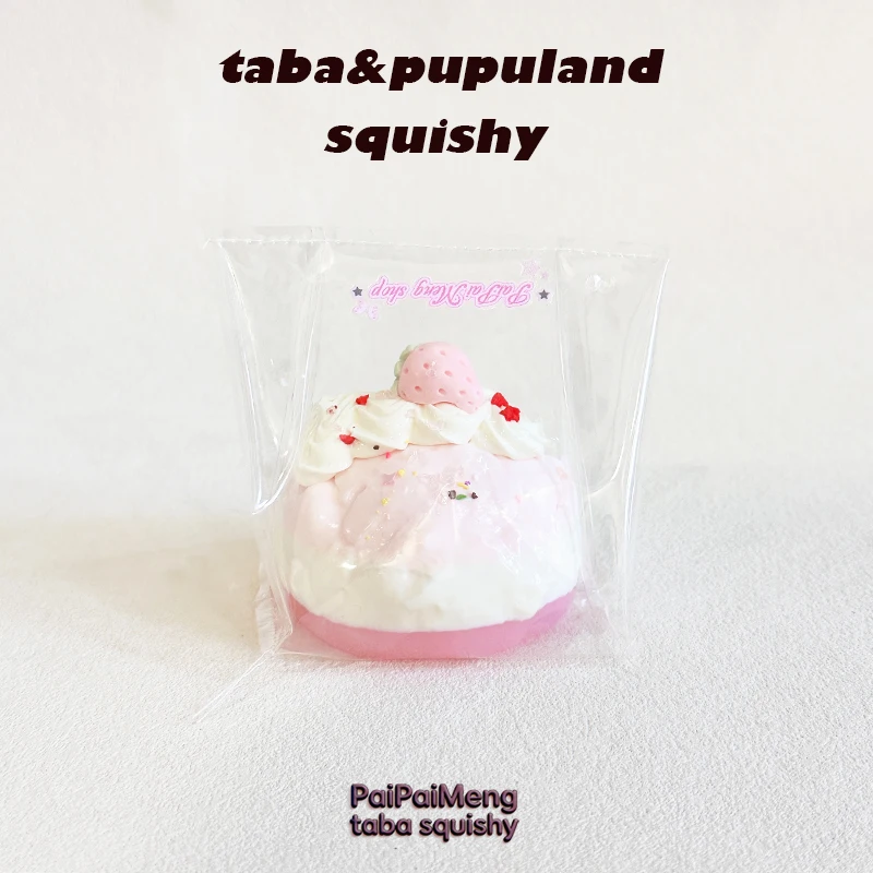 Buy3Get1Free Handmade Exclusive Strawberry Crystal Puff Squishy Food Grade Safe Slow Rebound Cute Toy Relieve Hand & Mood Stress