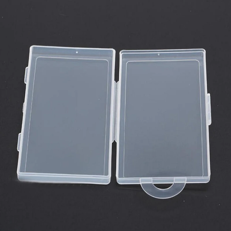 Hot Selling Small Parts Thin Transparent Collapsible Plastic Boxes Small Jewelry Storage Packaging Box 11.5*6.1*1.3cm