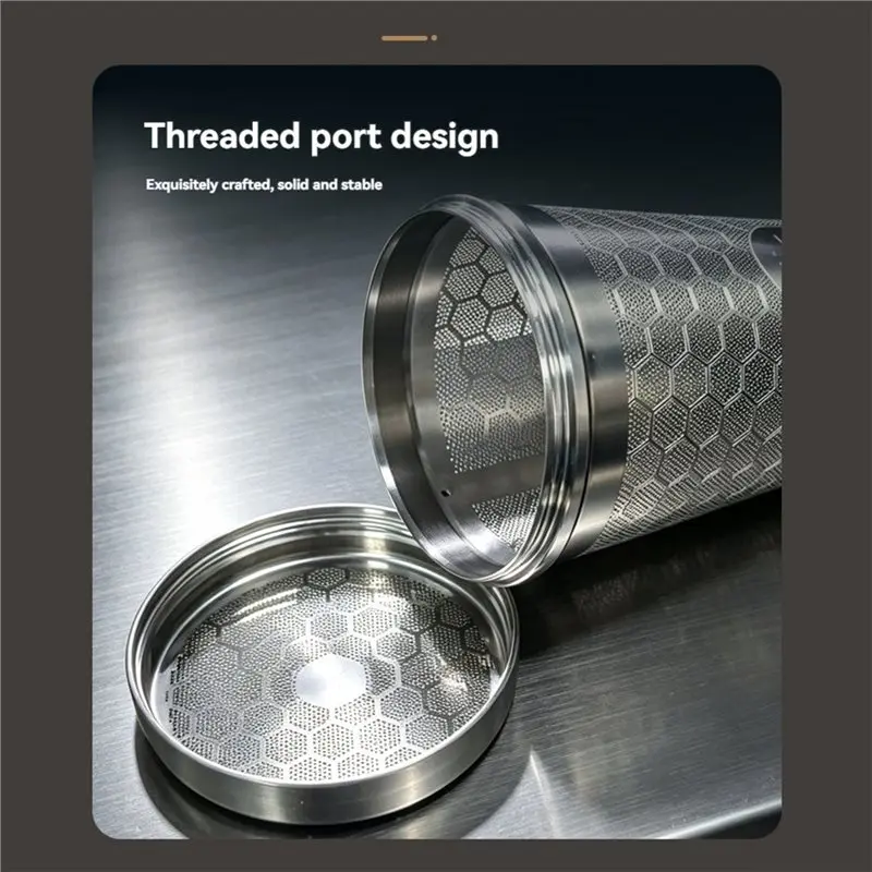 NEW HOT In Stock-Tea Strainers For Loose Tea Extra Fine Mesh Tea Infuser 316 Stainless Steel & Updated Slim Threaded Lid