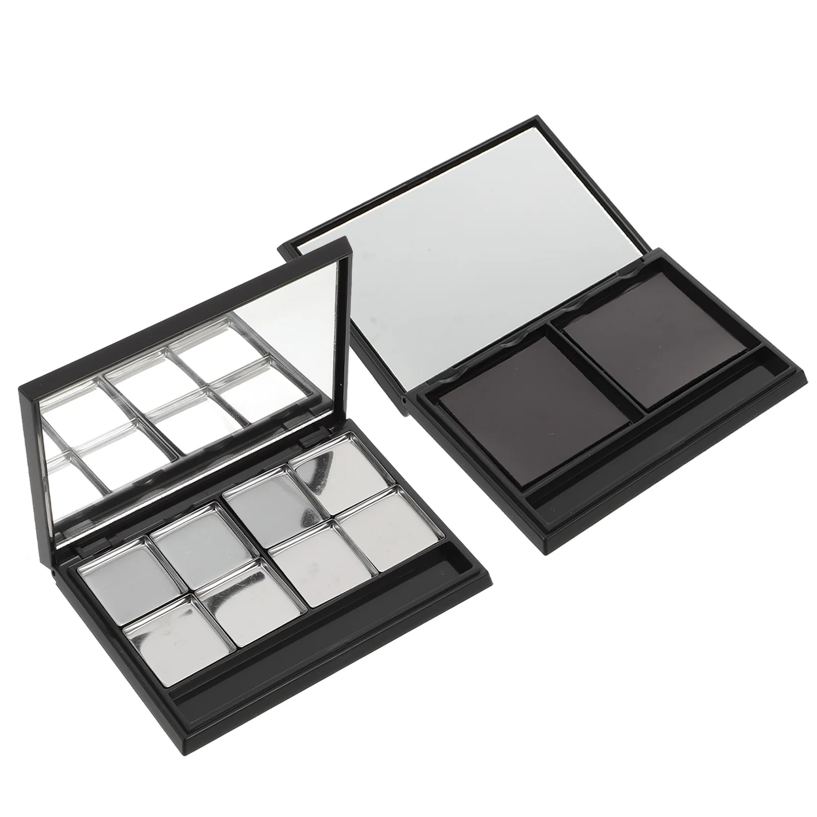 Eyeshadow DIY Palette Sub Plate Package Case Make up Container Lipstick Tray Pallet Black Travel