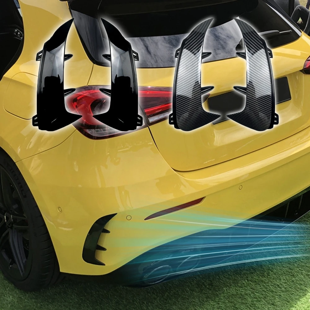 

2x Car Fender Spoiler Styling Sticker Rear Bumper Splitter for Mercedes Benz A Class W177 A180 A200 A220 AMG Hatchback 2018-2023