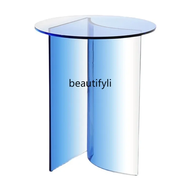 

SS new style Nordic Acrylic Designer Creative Side Table Modern Coffee Table Living Room Sofa Side Light Luxury Coffee Table