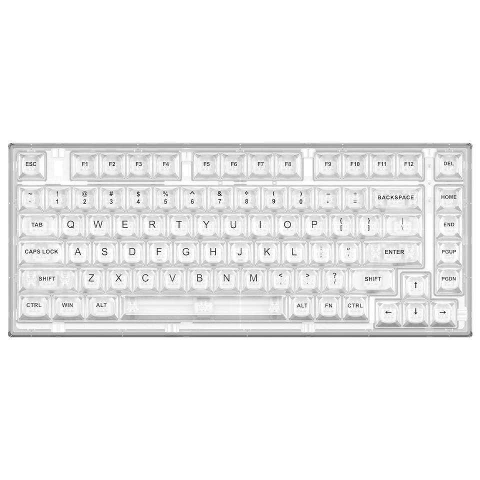 YUNZII X71 ホワイト YUNZII X75 PRO White 82-Key Wireless Hot Swappable Gasket Mounted