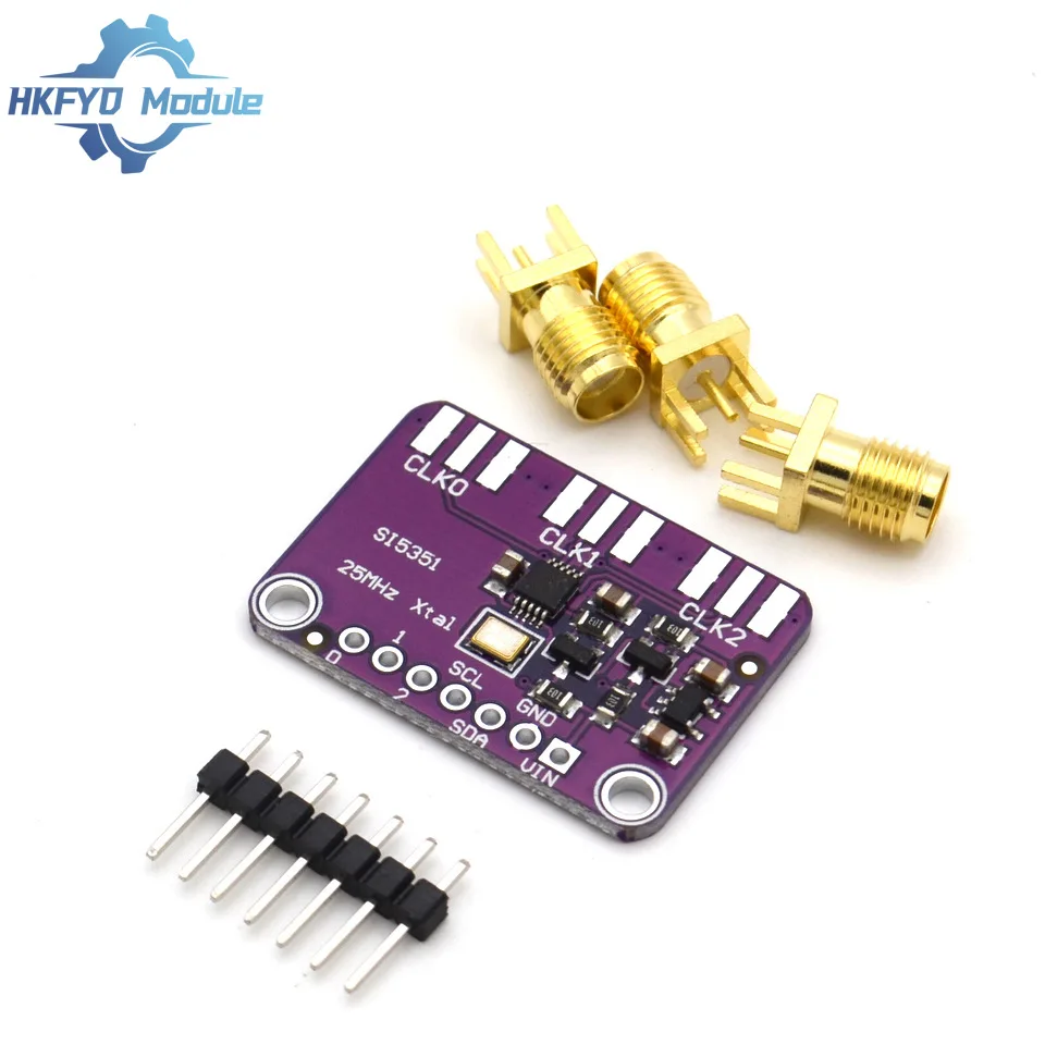 DC 3V-5V Si5351A Si5351 I2C Clock Generator Breakout Board Module Signal Generator Clock 8KHz-160MHz