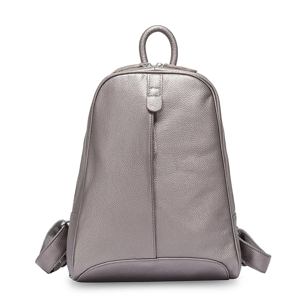 Zency Weicher, modischer Damen-Rucksack aus echtem Leder, mittelgroßer Reiserucksack, Tasche, Adrette, Laptop-Rucksack 3