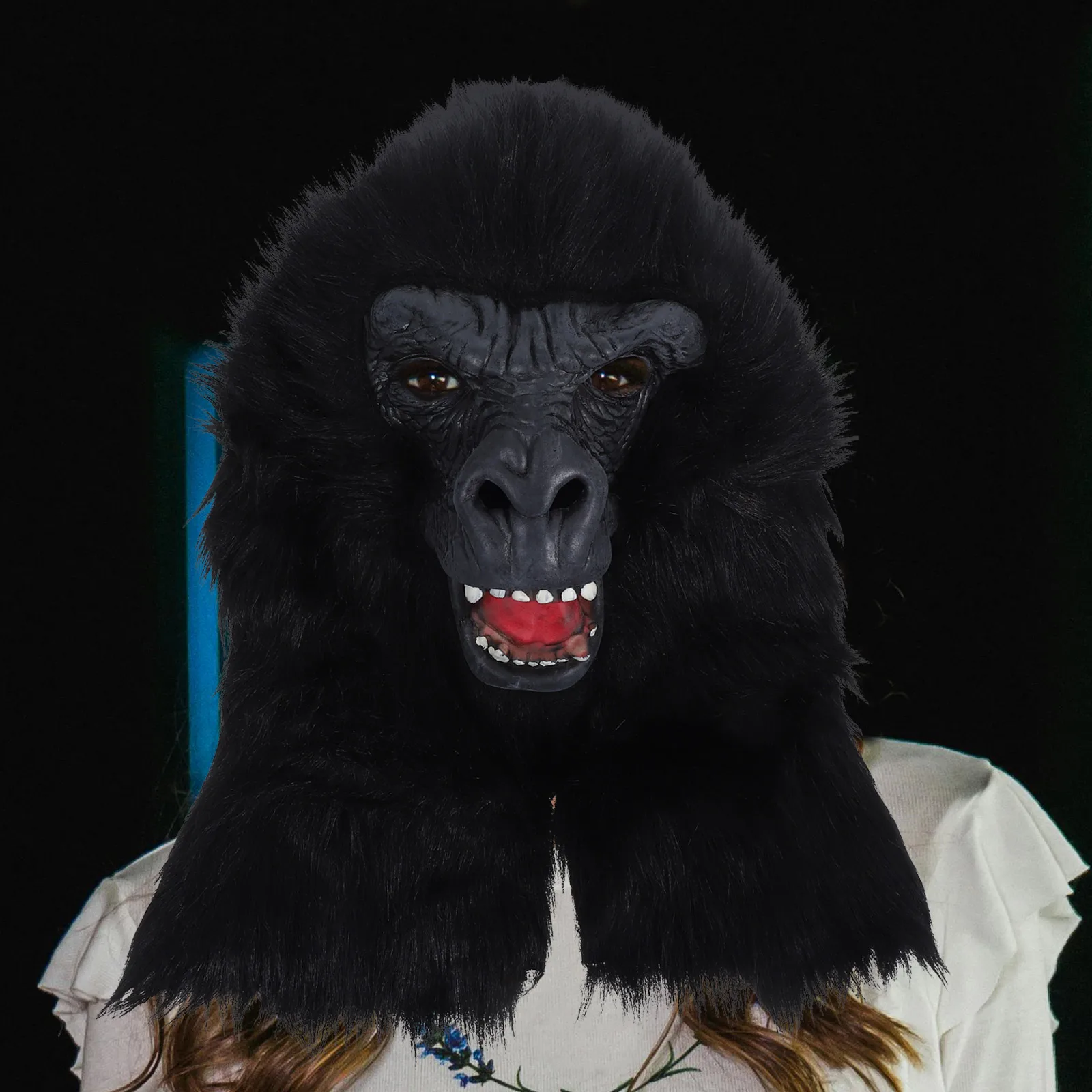 قناع الغوريلا للهالوين قناع نمط تنكري لأداء مرحلة المهرجان صور الدعائم الديكور تأثيري الدعامة