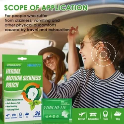 Relieve motion sickness patch seasickness airsickness improve tinnitus dizziness vomiting for adults children herbal ear sticker