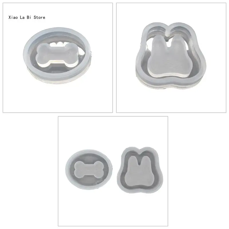 

Resin Silicone Mold Rabbit Bone Mold for DIY Jewelry Pendant XXFD