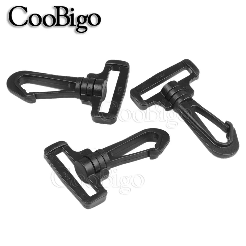 5Pcs Plastic Swivel Snap Hooks Hardware Side Release Buckle for Paracord Backpack Straps Bag Parts