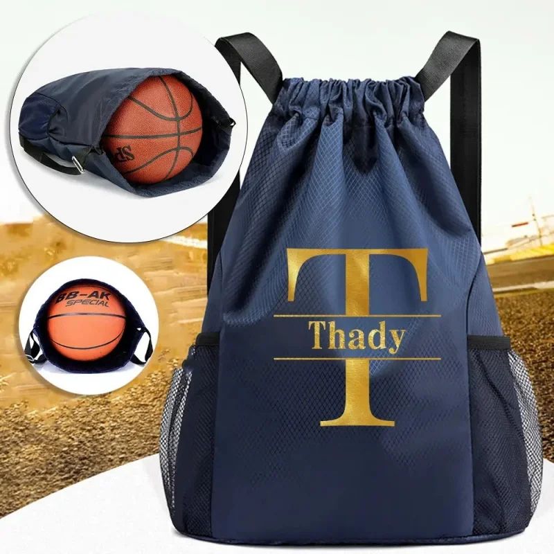 حقيبة تخزين كرة السلة وكرة القدم قابلة للتخصيص - نايلون متين، فصل جاف/رطب، حقيبة ظهر واسعة للتهوية للاستخدام اليومي