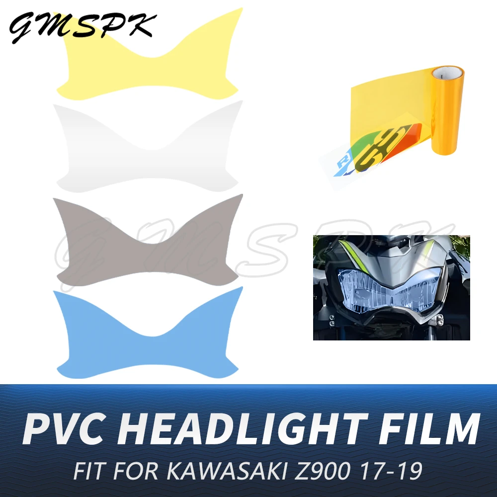 

Fit for KAWASAKI Z900 Z 900 2017-2019 Transparent Motorcycle Headlight Film Anti-Scratch Head Light Decorative Film Sticker