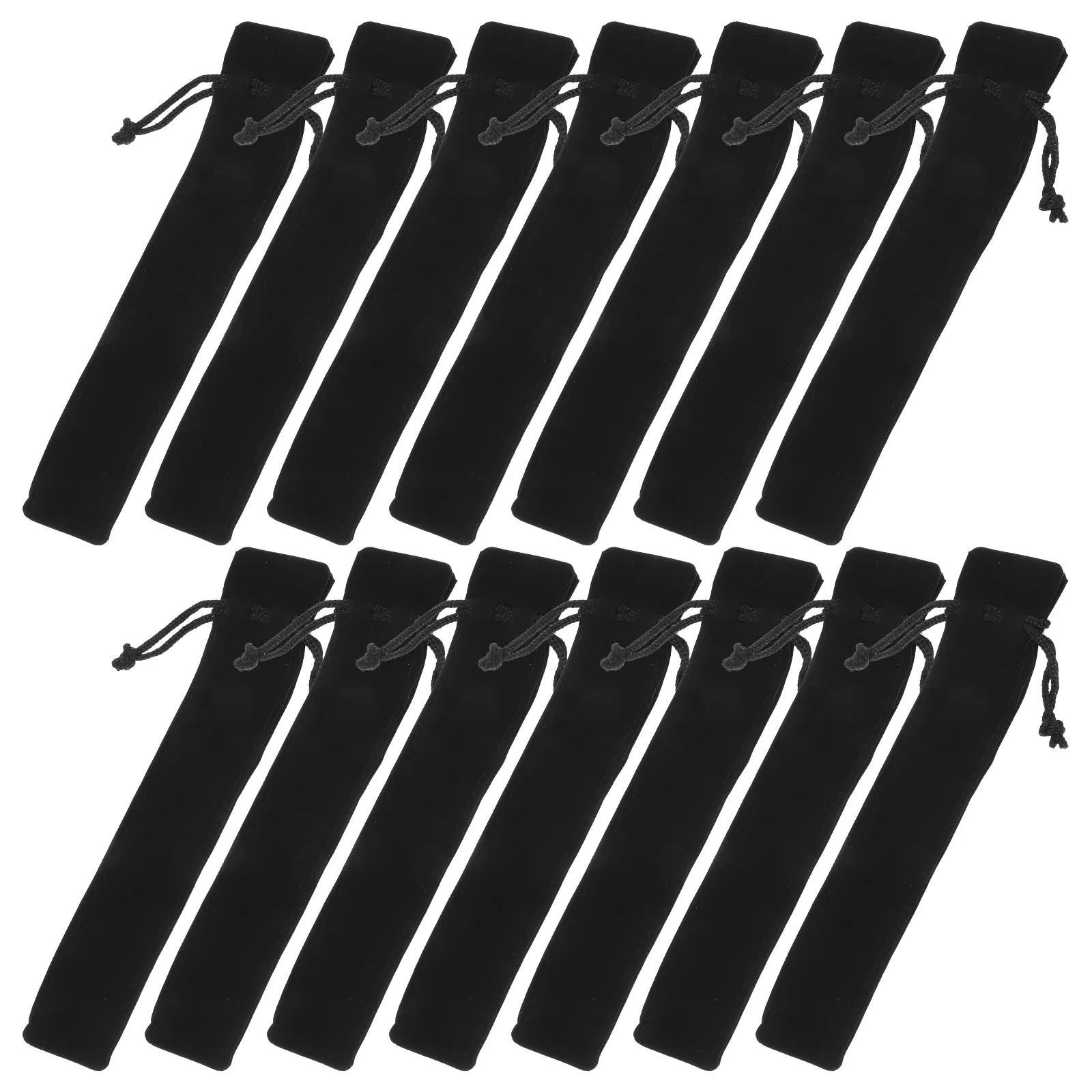 

100Pcs Pen Pouch Bag for Fountain Pens Soft Material Organizer Case for Office School Travel Multi-Functional Storage