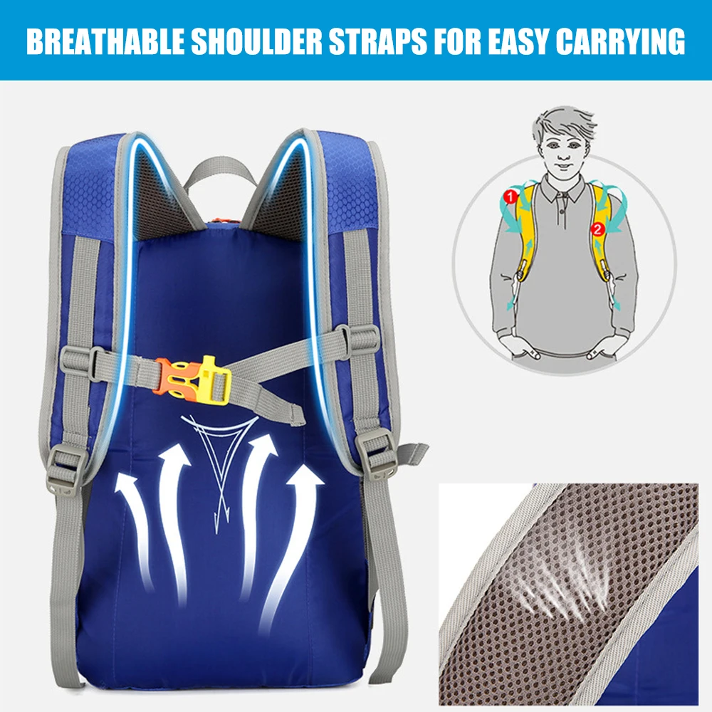 1PCS Hiking Backpack Small, 25L Lightweight Travel Daypack Breathable Backpacking Backpacks for Men Women