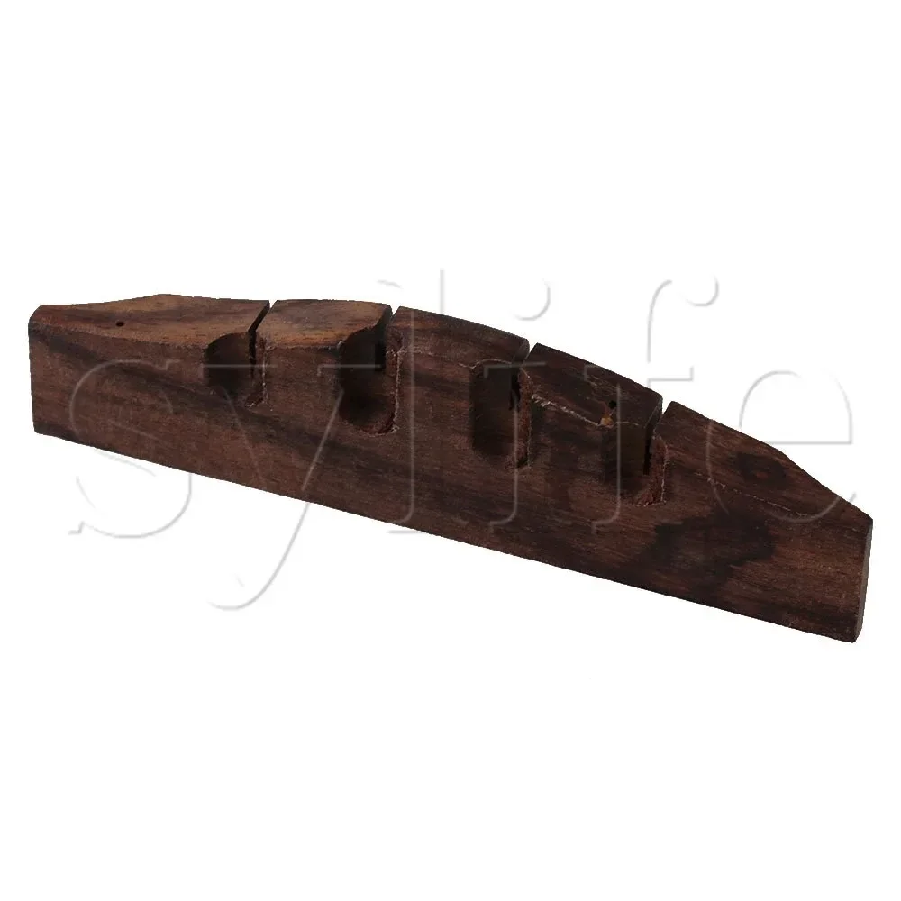 Rosewood Classical Guitar Bridge for 4-String Acoustic - Handcrafted Wooden Saddle