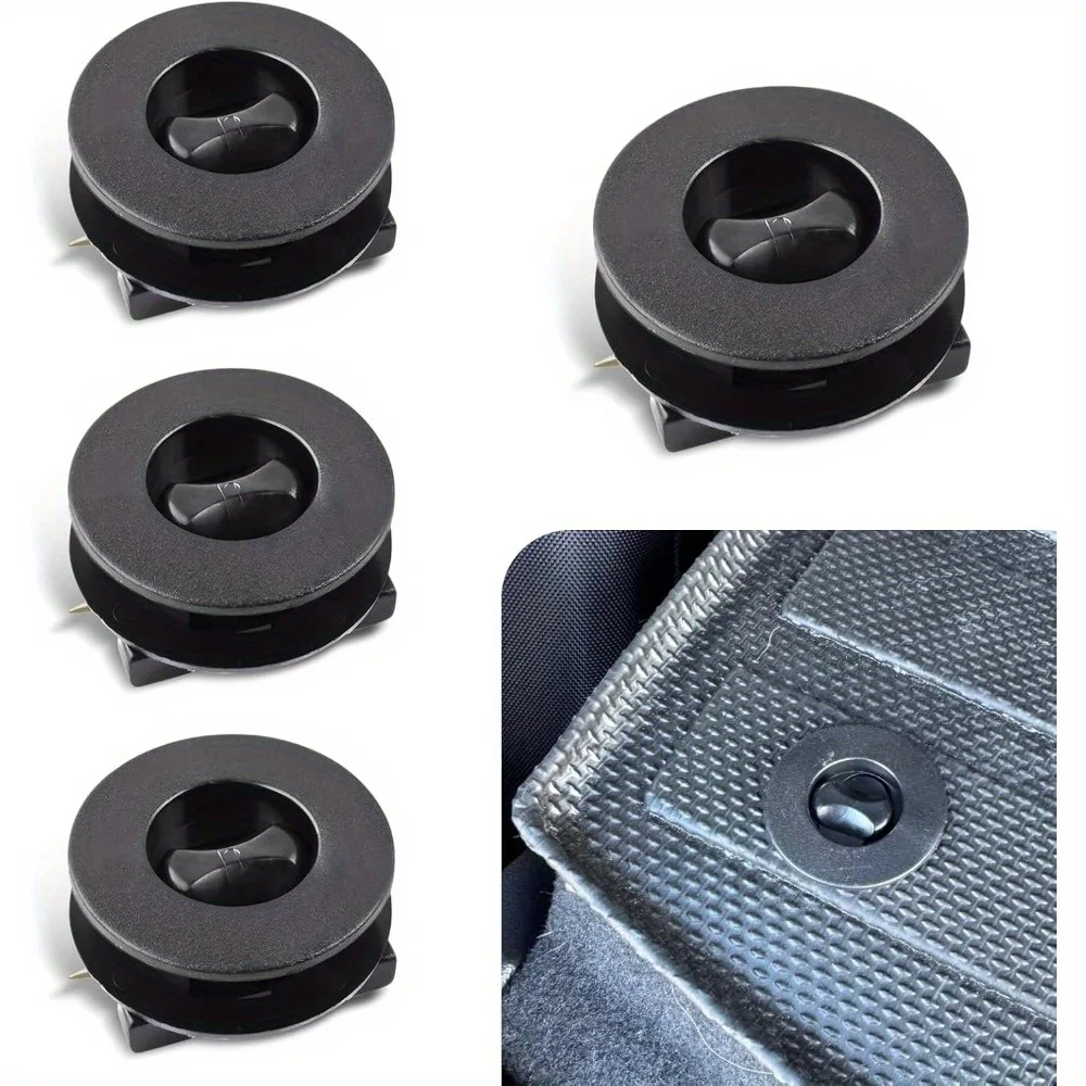 4 PCS Car Carpet Fixing Clips, Interior Floor Mat Safety Non-Slip Fasteners Accessories, ABS Rust-Proof Foot Pad Buckle Set