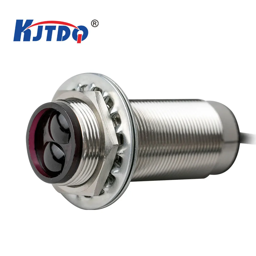 KJT KJT-M18-PK-PTA 18mm Diameter IP67 Sn 5m Cylindrical PNP NO+NC Photoelectric Proximity Sensor Switch