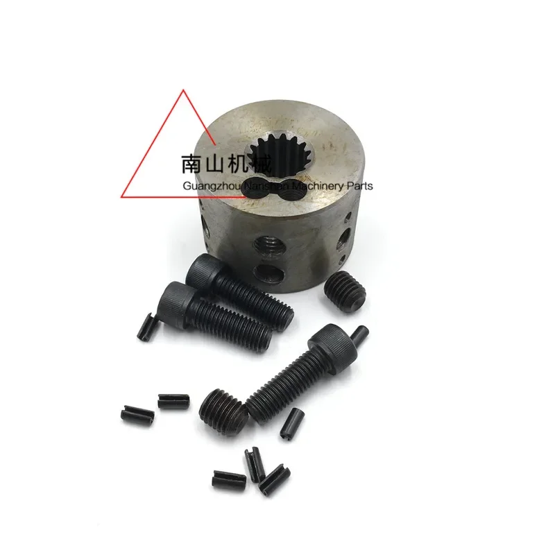 Komatsu pc56-7 hydraulic pump connecting rubber assembly connecting disc block connecting rubber spline tooth screw excavator