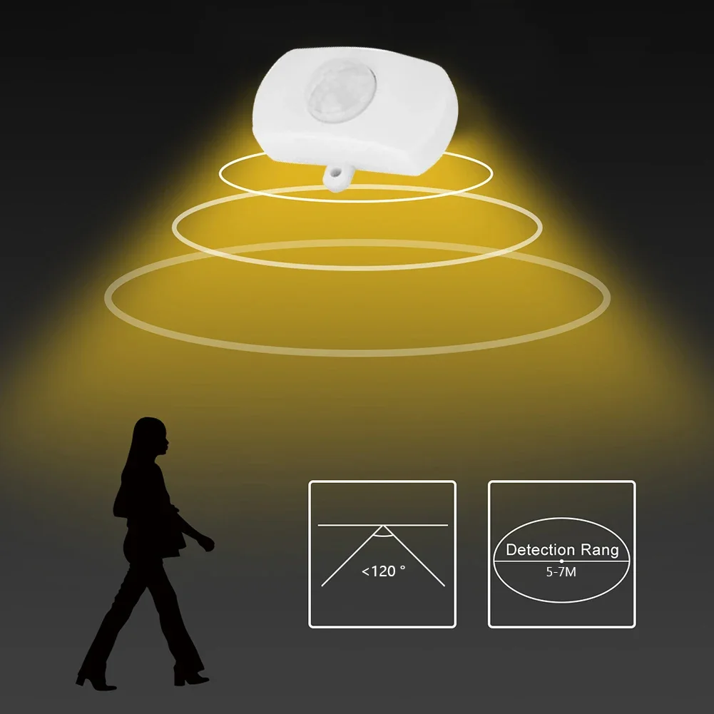 USB PIR Infrared Motion Detector Sensor Switch Adjustable For LED Light Strip Intelligent Body Motion Sensor Switch Automatic