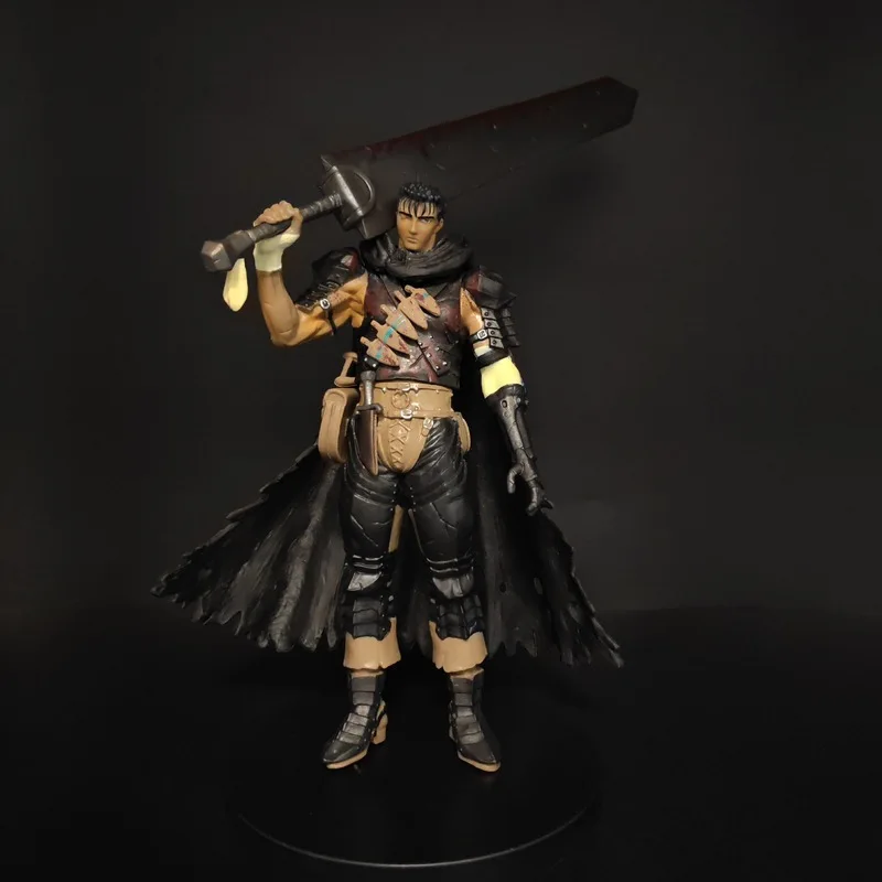 Heiße Berserk Guts Anime-Actionfigur, blutbefleckte Version, Sammlermodell, Desktop-Dekoration für erwachsene Anime-Sammler