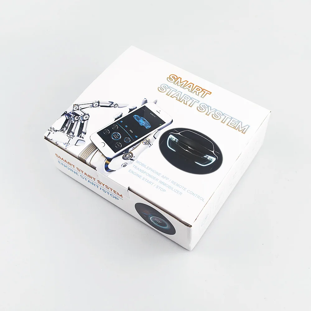 New Universal Car Retrofit Kit, Bluetooth Mobile‑Phone Control Push Button Start PKE Keyless Entry System