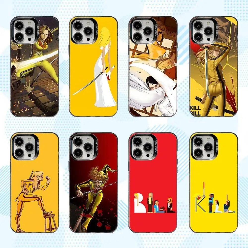 

K-Kill Film B-Bill Phone Case For iPhone 16,15,14,13,12,11,Mini,Pro,SE,MAX White Matte Shockproof Cover