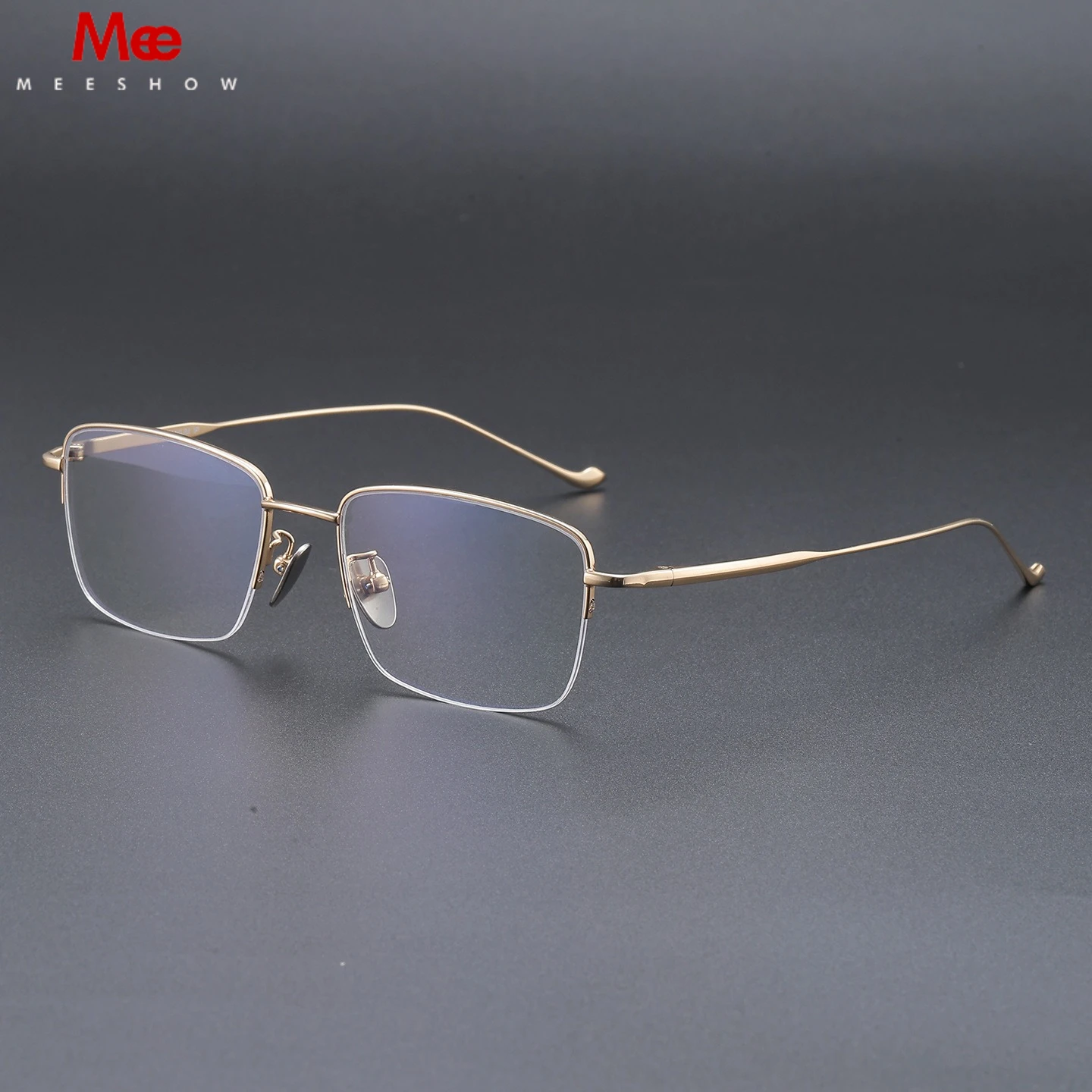 MEESHOE BRAND Ultra Light Pure Titanium Glasses Frame Blue Light Blocking Men Designer Eyewear